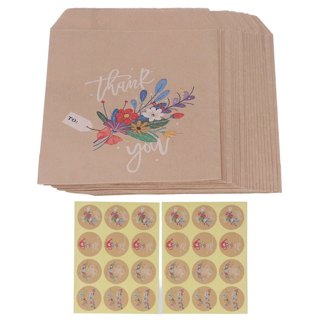 Kraft Paper Gift Bags, Gift Bags Portable For Holiday Bouquet Model