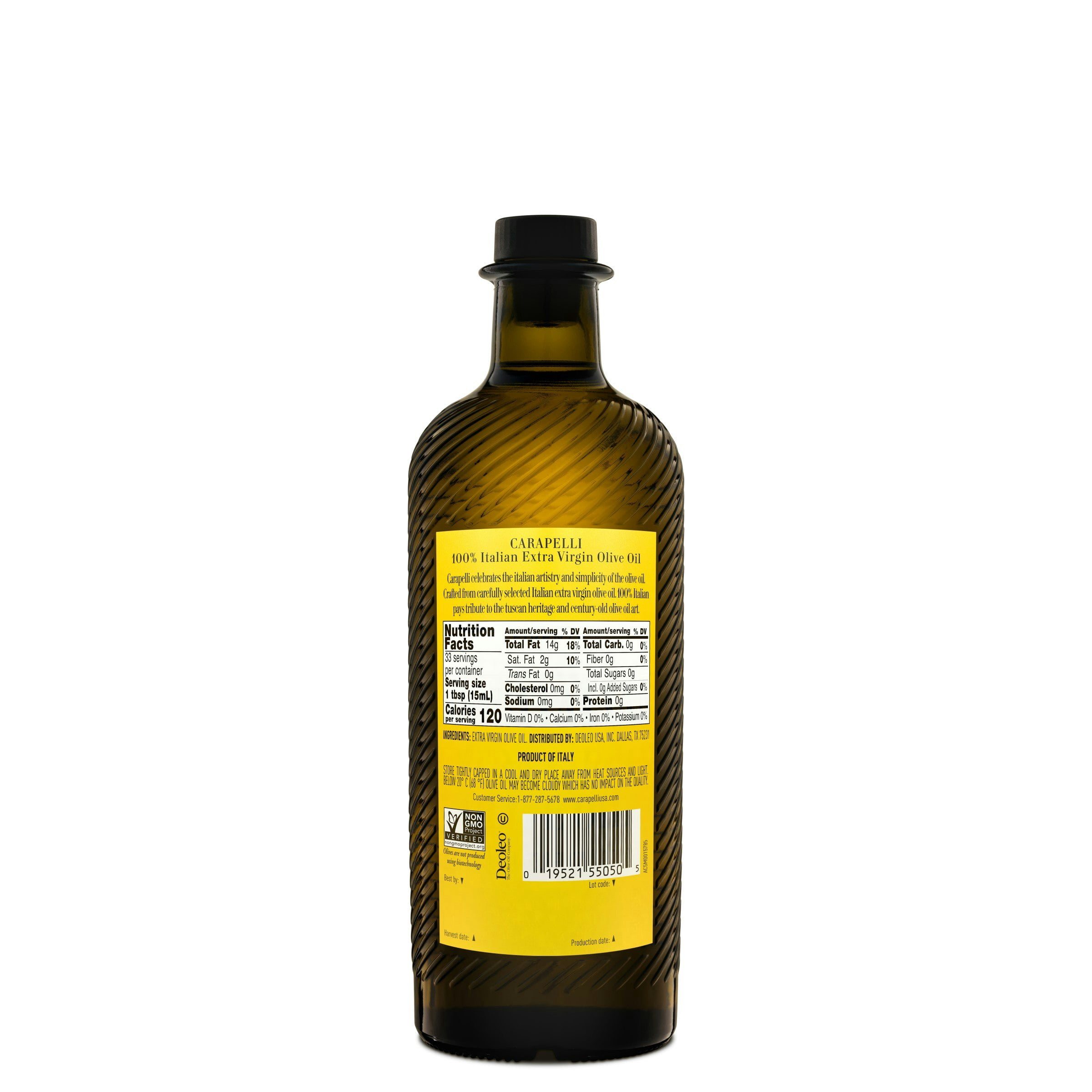 Carapelli Olive Oil 100% Italian 500 ml (Pack Of 6)