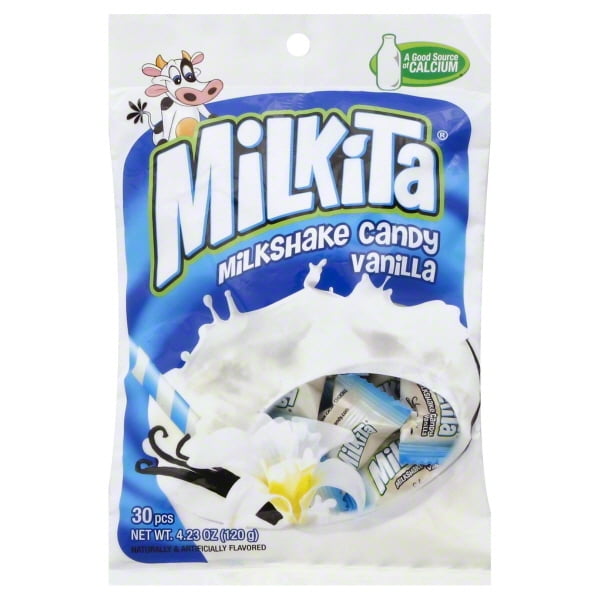 Milkita Milk Shake Vanilla Candy, 4.23 Oz., 30 Count