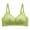 Green, variant on Wang6 Thin Ice Silk Seamless Bra Breathable Cool Sports Bra Summer Comfort Deep V Neck T-Shirt Bra with Removable Pads White XXL