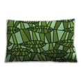 thumbnail image 1 of Ahgly Company Patterned Indoor Rectangular Nebula Green Lumbar Throw Pillow, 13 inch by 19 inch, 1 of 5