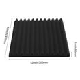 thumbnail image 3 of VEVOR Acoustic Foam Panels, 48 Pack 12 x 12 x 1 inches,Adhesive High Density Soundproof Wall Panels,Acoustic Panels,Sound Dampening Absorbing Panels for Studio Wall and Ceiling,Black, 3 of 8