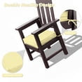 thumbnail image 3 of Pakunoda Outdoor Chair Cushions 17 X 16 X 3 Inch, 2-Piece Patio Seat Pad Cushions, Waterproof Outdoor Seat Cushions Square Corner with Handle and Ties, Light Yellow, 3 of 7