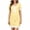 Yellow, variant on Feancey Women's Nightdress Lace Trim Short Sleeve Nightgowns Cute Bow Knee Length Sleepshirts Cozy Soft Loungewear Pajama Dress Blue L