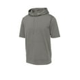thumbnail image 3 of Sport-Tek ST251 Sport-Wick Fleece Short Sleeve Hooded Pullover, Dark Smoke Grey, 4XL, 3 of 4