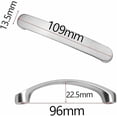 thumbnail image 2 of Lishi Silver Kitchen Cabinet Handle - 96mm Hole Distance - Set of 6 Pieces with Screws, 2 of 5