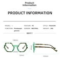 thumbnail image 2 of Polygon Blue Light Blocking Reading Glasses 3.00 Oversized Brown Tortoiseshell Presbyopic Glasses Stylish Candy Color Spring Hinge Readers +3.00, 2 of 4