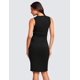 thumbnail image 2 of Vestido CRZ YOGA Butterluxe sin mangas con fruncido negro talla grande, 2 of 5