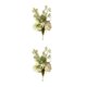 thumbnail image 3 of Flores artificiales Rosas Advancent Ramos de novia Blanco Verde 2Conjunto, 3 of 6