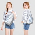thumbnail image 3 of Summer Beach Sling Backpack - Mermaid & Seashell Design Crossbody Shoulder Bag, Fashionable Daypack, 3 of 4