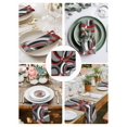 thumbnail image 3 of Grey Geometric Cloth Napkins Set of 4 Reusable Dinner Napkins, Modern Abstract Black White Red Striped Cocktail Napkin Washable Table Napkins for Wedding/Holiday Party/Baby Shower 20"x20", 3 of 7