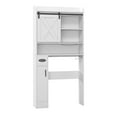 thumbnail image 6 of Uforic Over The Toilet Storage Cabinet,Bathroom Shelf Organizer with Infrared Sensor Light,Toilet Paper Holder,and Adjustable Shelf, 6 of 6
