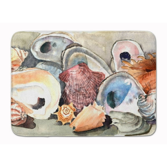 Sea Shells Machine Washable Memory Foam Mat