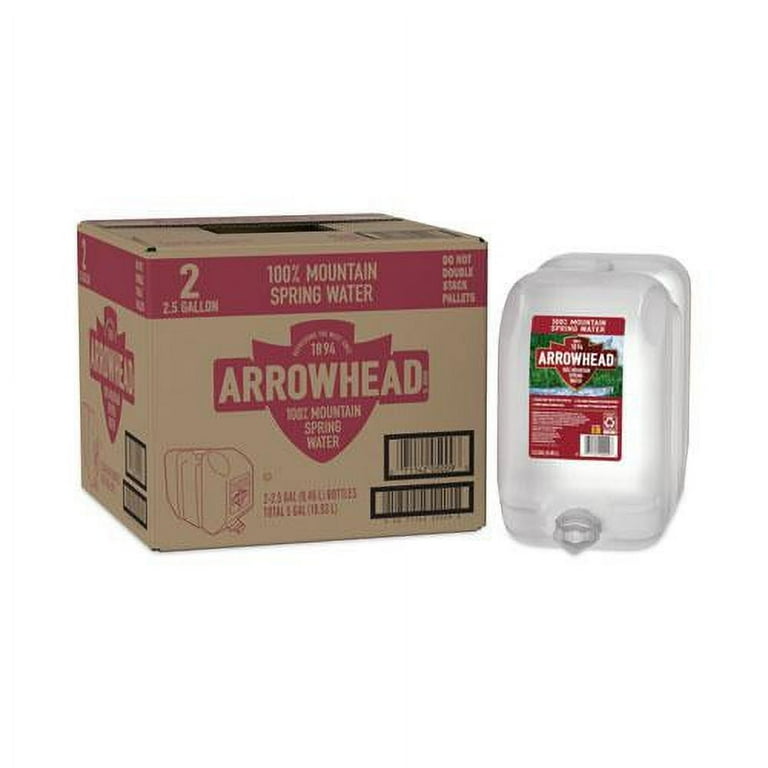 Bottled Natural Spring Water, 2.5 gal Bottle, 2/Carton, 48 Cartons/Pallet Bottled Natural Spring Water, 2.5 gal Bottle, 2/Carton, 48 Cartons/Pallet