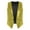 Gold, variant on Mens Glittery Sequins Vest Shiny Sleeveless Waistcoat Asymmetrical Hem Button Down Suit Vest Red M