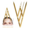 thumbnail image 3 of Tnobhg Tattoo Eyebrow Ruler Tattoos Scale 3 Point Positioning Balancing Ruler Stainless Mini Vernier Caliper Golden Ratio Eyebrow Gauge Measuring Tool, 3 of 8