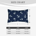 thumbnail image 6 of Balery Nautical Themed Simple Anchors Pillow Covers,Bed Pilowcases,Reversible Plush Throw Pillow Covers End Pillow Encasement,Pillow Case - 20"X30", 6 of 9