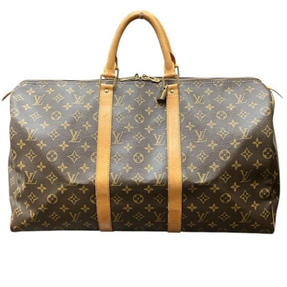 Pre-Owned Louis Vuitton Monogram Keepall 50 M41426 Handbag Boston Bag for Men and Women