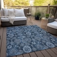 thumbnail image 6 of Addison Rugs Chantille Indoor/Outdoor Transitional Damask Navy Washable Rectangle Rug, 5' x 7'6", 6 of 6