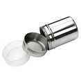 thumbnail image 5 of opvise Stainless Steel Chocolate Shaker Flour Powder Icing Sugar Coffee Sifter + Lid Silver, 5 of 7