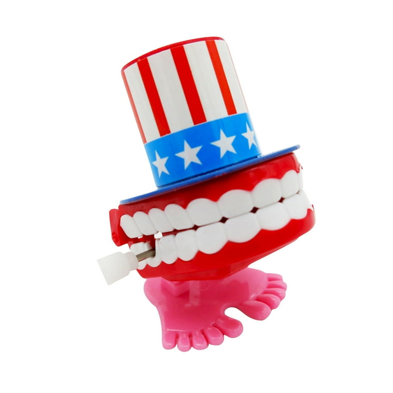 Juguete De Cuerda Con Dientes Castañeteantes – Falsa Dentadura Andante Y Divertida, Regalo De Broma Para Niños Y Adultos