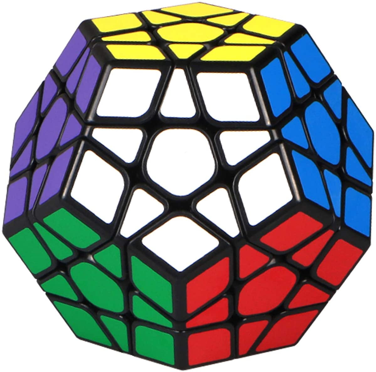 D-FantiX Shengshou Megaminx Speed Cube 3x3 Dodecahedron Puzzle Toy Black 