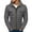 Gray, variant on Palato Mens T Shirts,Men's Autumn Winter Zipper Fashion Cotton Hoodie Keep Warm Jacket Top Coat