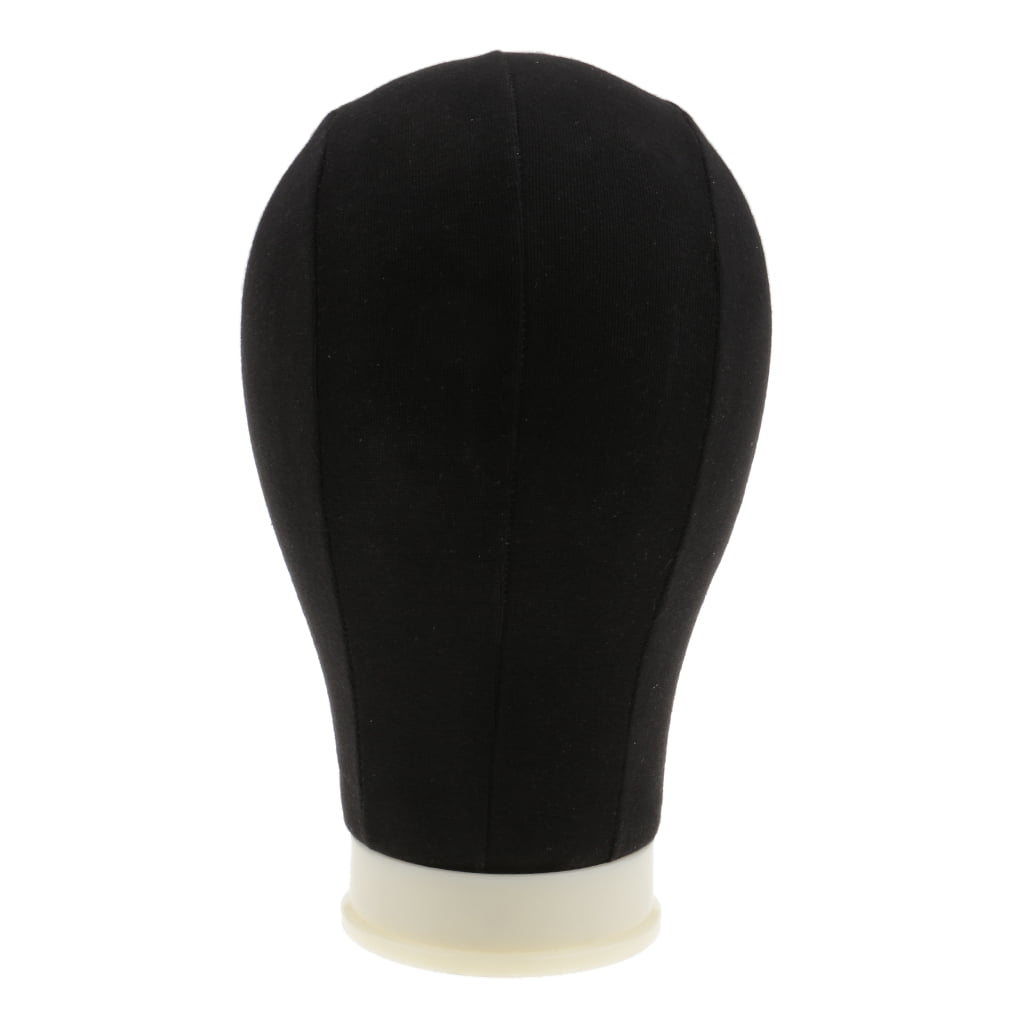 Canvas Cork Block Head Wig Making Manikin Hat Cap Display Mannequin 20-25Inch 
