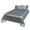Gray #5, variant on Ice Silk Bed Sheet Set | Solid Color Queen Size Bedding | Cool Breathable Summer Sheets | Machine Washable
