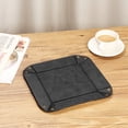 thumbnail image 2 of SITHON Valet Tray Desktop Storage Organizer – Premium PU Leather Catchall Tray Bedside Vanity Tray Nightstand Caddy Holder for Remote Controller, Keys, Phone, Wallet, Coin, Jewelry, Black, 2 of 8