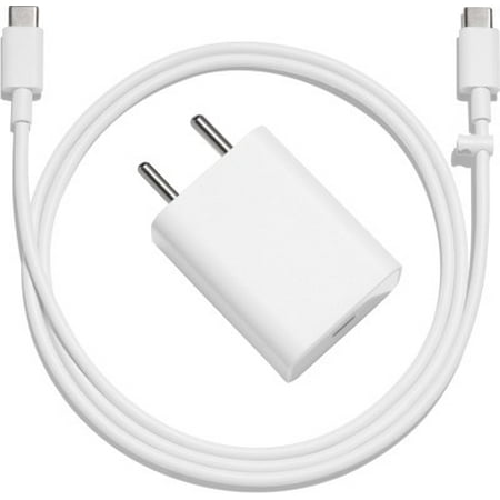 Google Charging Rapidly 18W 3A Type-C Charger for Pixel, Pixel XL, Pixel 2, and Pixel 2 XL (18W 3A Charger + 3 Foot Type-C, C-C Cable)