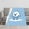 thumbnail image 2 of Durable Soft & Warm Flannel Blanket - Cozy Cartoon Character Design with Cheerful Colors Perfect for Sofa Travel Bed & Chair, 2 of 7