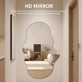 thumbnail image 3 of AUA CROWN Full Length Mirror, Irregular Frameless Wall Mirror, Cloud Wall Mounted Mirror, 32 "X24" Dressing Mirror Cosmetic Mirror Bathroom Living Room Bedroom Wall Decorative Mirror, 3 of 9