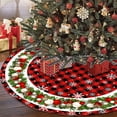 thumbnail image 5 of Faldas para árbol de Navidad de 90/120 cm, tapete de felpa, decoración navideña para el hogar 2024, tapete de base para árbol, adorno navideño, regalo de Año Nuevo 2025, 5 of 5