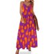 thumbnail image 1 of Lámpara de lava morada Vestido sin mangas Ropa de playa Vestidos de noche Vestidos largos con velo, 1 of 7