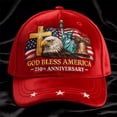 thumbnail image 5 of WKSCLPAI 250 Anniversary USA Hat, Eagle Liberty Cross United States 250th Anniversary Hat, American Flag Printed Patriotic Cap 250 Years Baseball Cap(Red), 5 of 6