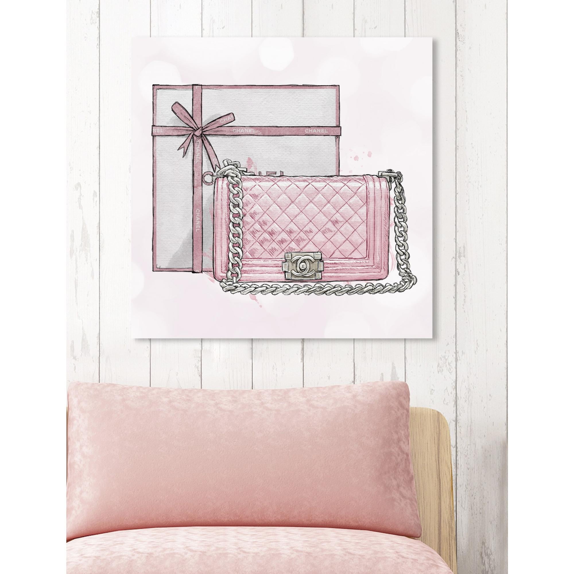 Everly Quinn Fashion Sketchbook VI Hot Pink On Canvas by Anne