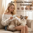 thumbnail image 4 of 2026 New 4-in-1 Steam for cat & Dog Grooming Brush with Self-Cleaning System - USB-Powered, 3-Mode (Steam, Brush, Spray) for Shedding, Matting(Green), 4 of 7