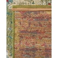 thumbnail image 5 of Unique Loom Outdoor Modern Collection Area Rug - Crumpled (4' 1" Octagon Multi/Gold), 5 of 9