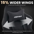 thumbnail image 5 of JONPONY Big and Tall Gaming Chair with Bluetooth Speakers, Ergonomic Computer Chair with Footrest and Lumbar Support, Adjustable Height Reclining Seat with Linkage Armrests for Adults,Black, 5 of 10