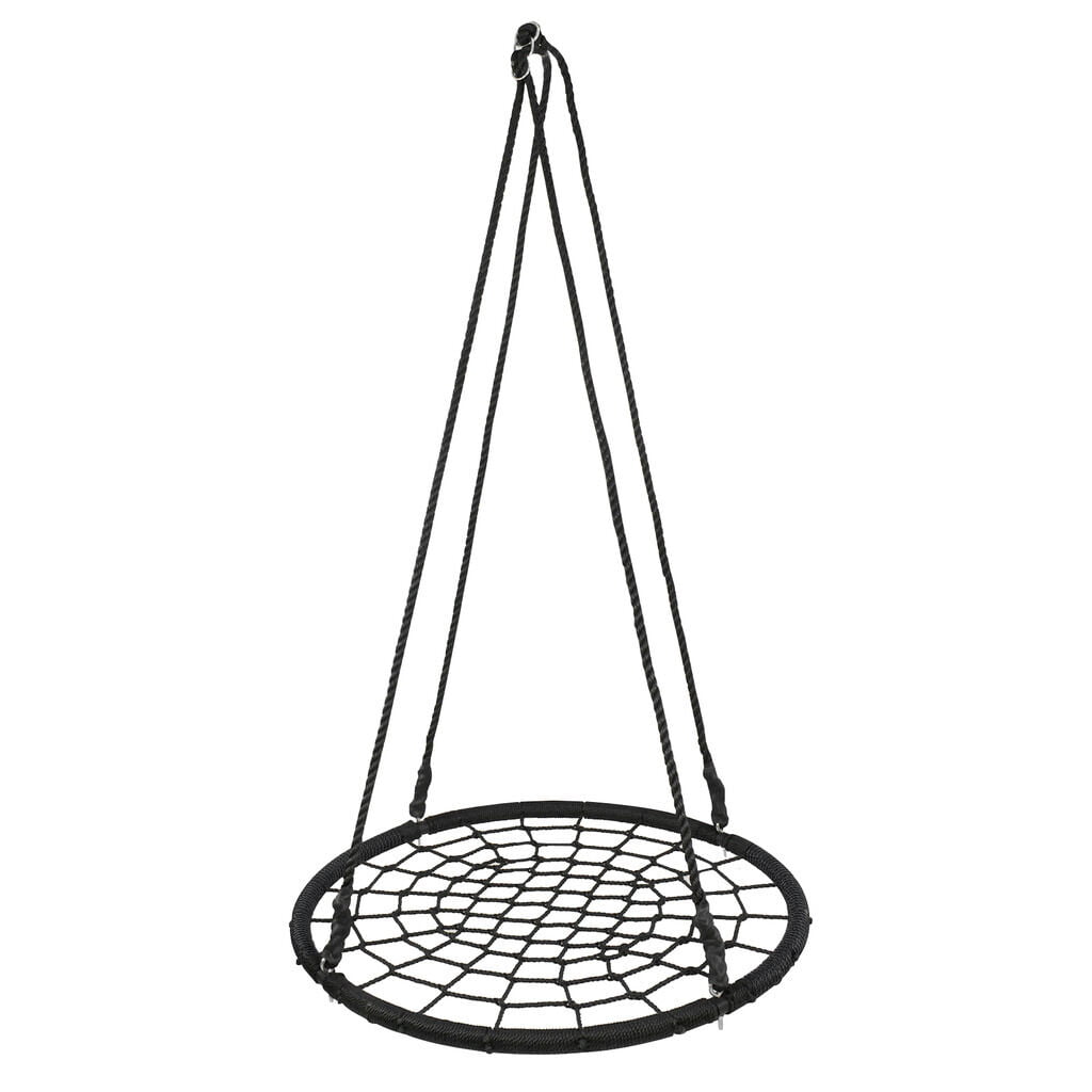 Details about   40" Tree Net Swing Outdoor Spider Web Swing Children's Net Swing Detachable New 