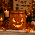 thumbnail image 2 of Hand-sculpted Halloween Mini Lanterns,Monster Tea Light Holder, Handmade Halloween Candle Holder, Rustic Fall Decor, Cute Cute Spooky Table Decor for Tiered Tray Home Mantel Party, 2 of 8