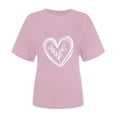 thumbnail image 4 of Tbopshirt Valentine's Day T-Shirts for Women Short Sleeve Graphic Tees,Summer Plus Size Tops,Valentines Day Fashion Crewneck Printing Love Heart T-Shirt Casual Loose Womens Tops S-XXXL, 4 of 6
