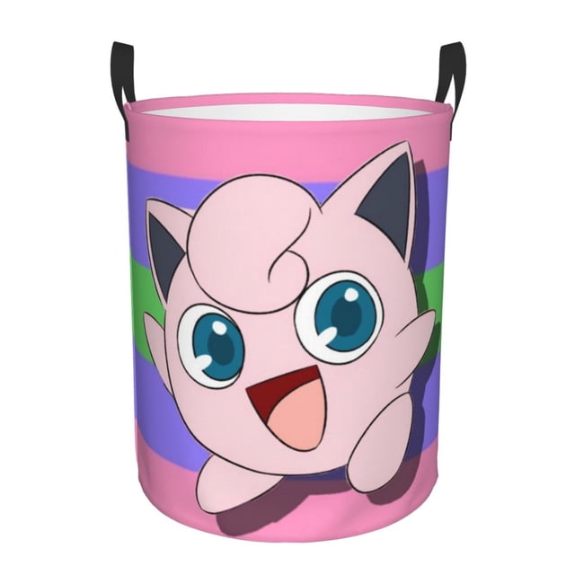 Cesta de lavandería plegable grande J-Igglypuff, organizador de ropa, impermeable, se puede usar para ropa, hogar, regalos, cajas de almacenamiento de juguetes
