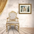 thumbnail image 3 of Unknown 24x18 Gold Ornate Wood Framed with Double Matting Museum Art Print Titled - Angel on Stairway, 3 of 4