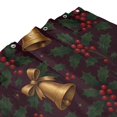 thumbnail image 5 of Bathroom Partition Shower Curtain 72x72in Bathroom Special Waterproof Mildew Resistant High Temperature With 12 Iron Hooks Elegant Christmas Bell And Holly Pattern, 5 of 7