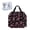 Candy Cane Bow Pink Black, variant on ZIATUBLES Sewing Machine Bag Universal Sewing Storage Bag Versatile Tote Bag Portable Sewing Machine Organizer Bag with Roomy Pockets and Soft Handle, Patchwork Denim Print
