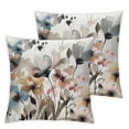 thumbnail image 2 of JRXY  Chinoiserie Poppy Flowers Throw Pillow Cover Seasonal Spring Summer Cushion Case Outdoor Decoration for Sofa Couch Farmhouse,Set of 2 White, 2 of 6