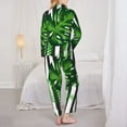 thumbnail image 6 of Goofa Palm Greenery Printed Women’s 2 Piece Pajama Set Super,Pajamas Women's Long Sleeve Sleepwear Soft Button Down Loungewear Pjs Lounge Set Nightwear-, 6 of 9