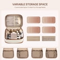 thumbnail image 4 of Bolsa de maquillaje Telena, tamaño grande, para viajes, piel vegana, para mujer, 4 of 7